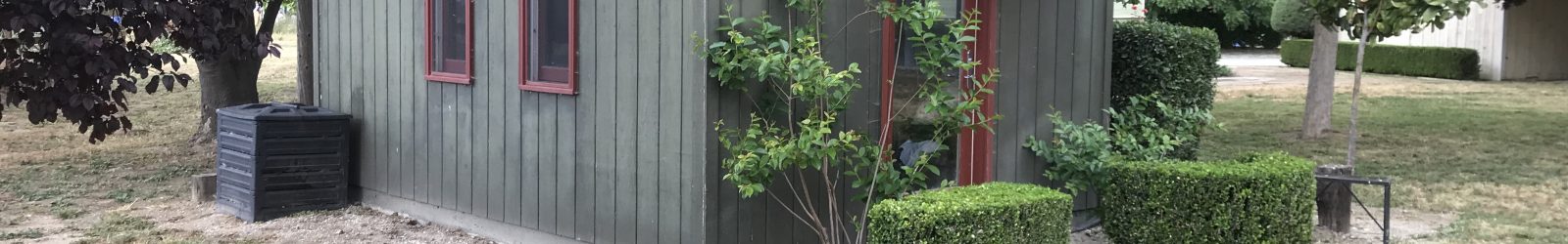 Storage Shed painted