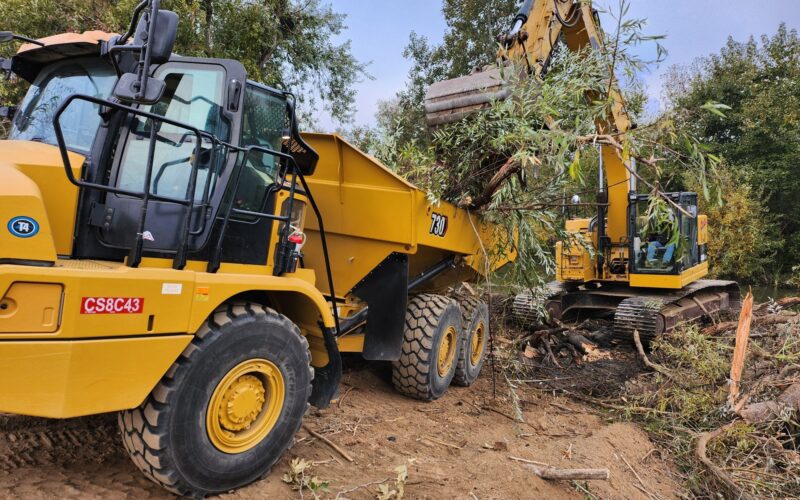 Truck and Excavator work